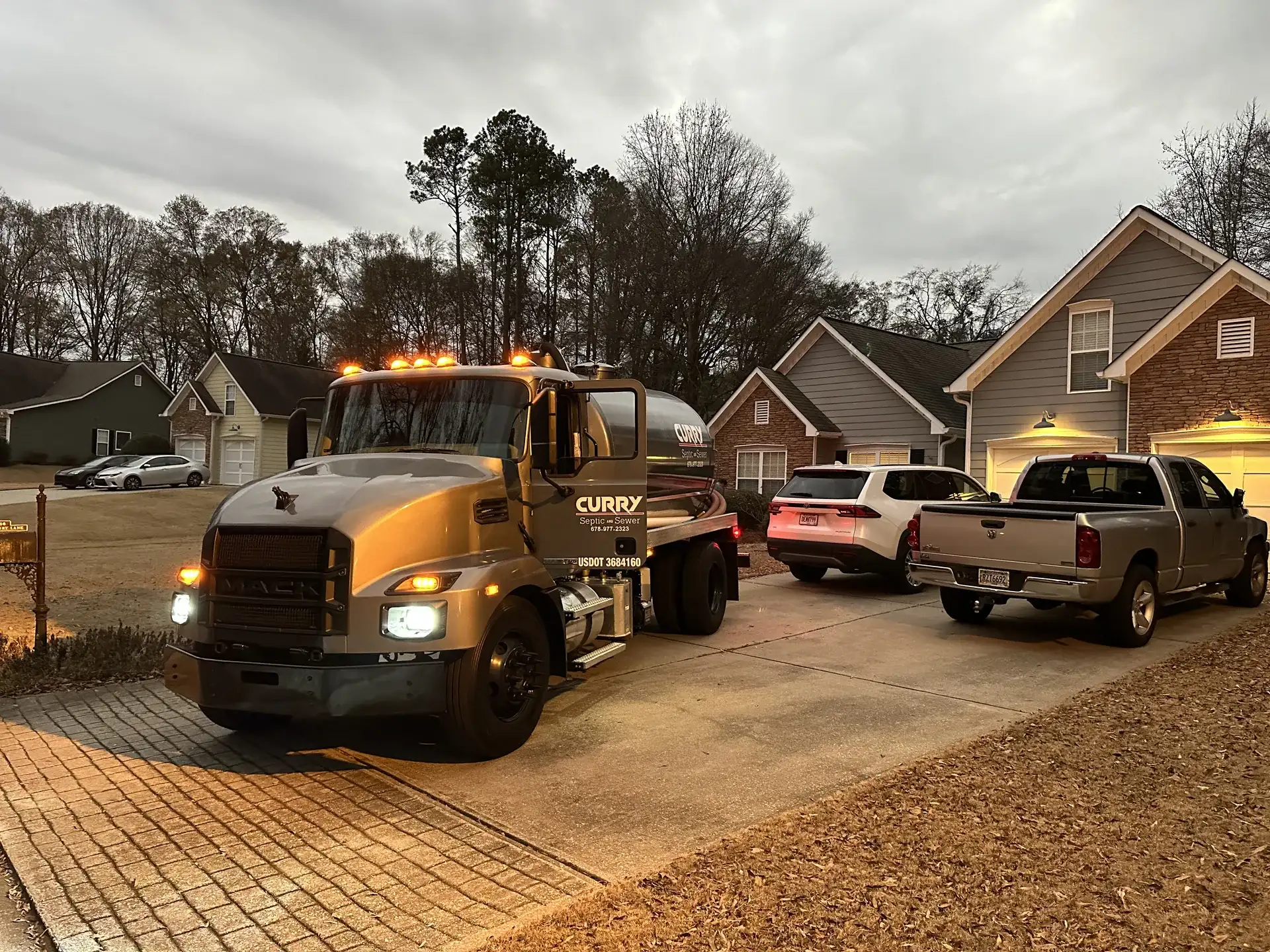 Curry Septic and Sewer crew at work in Northeast Georgia