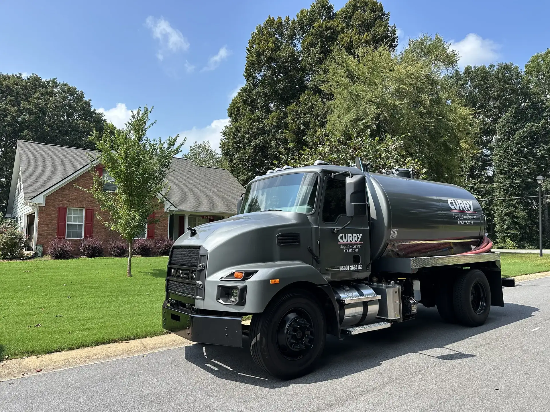 Curry Septic and Sewer crew at work in Northeast Georgia