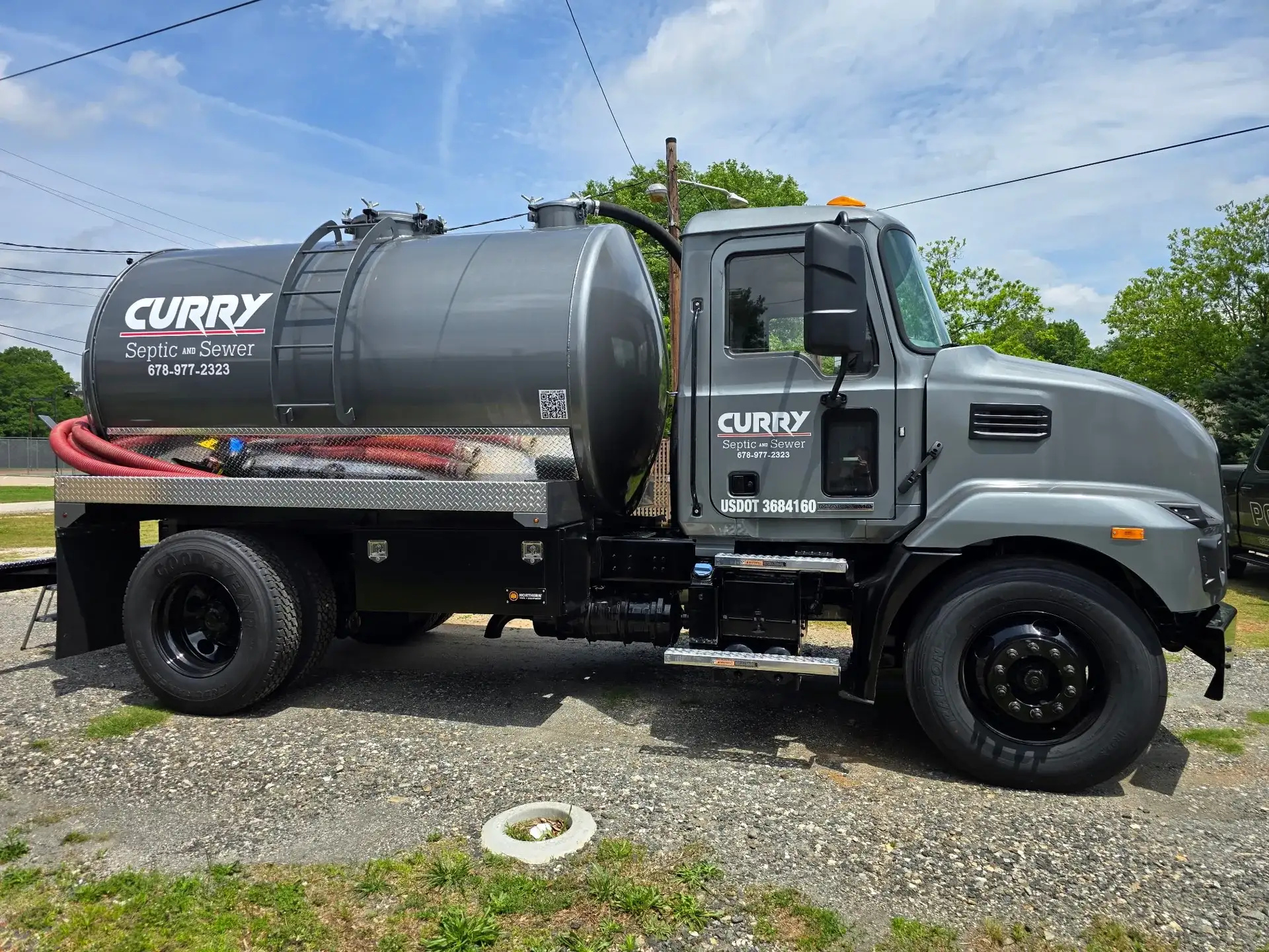 Curry Septic and Sewer crew at work in Northeast Georgia
