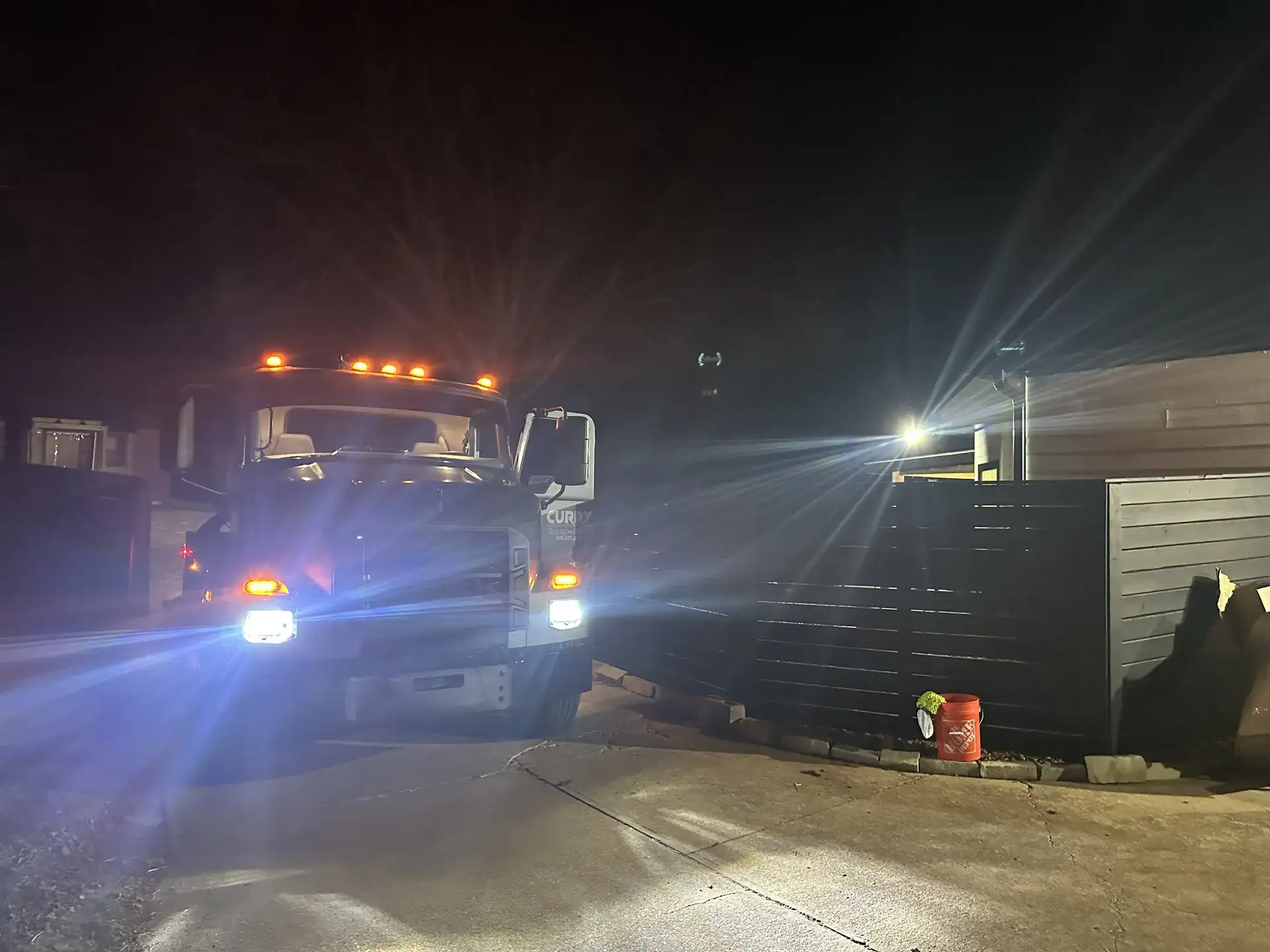 Curry Septic and Sewer crew on a job in Northeast Georgia